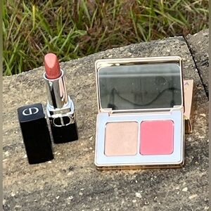 NWT Christian Dior Lipstick in Nude Look Metallic and Natasha Denona Blush Combo